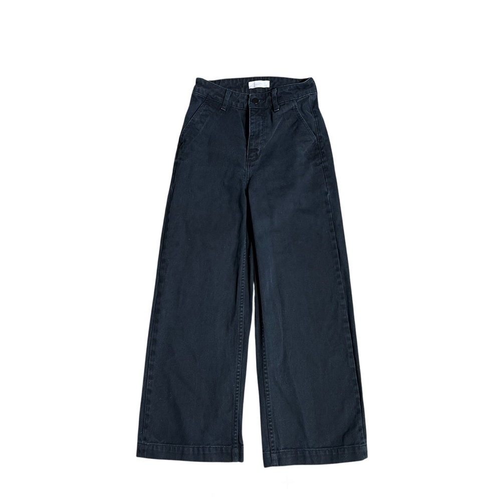 OAK + FORT Charcoalโ Denim Wide Leg Jeans